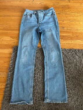 Old Navy Extra High-Rise Kicker Boot-Cut Secret- Smooth Pockets Jeans Size 8